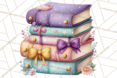 Pretty Stationery Clipart, Pastel Office Supplies Png Product Image 5