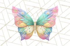 Butterfly Clipart, Dragonfly Clip Art PNG, Pastel Spring Product Image 5