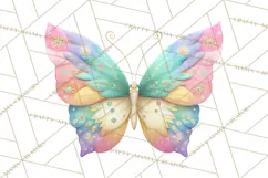 Butterfly Clipart, Dragonfly Clip Art PNG, Pastel Spring Product Image 5