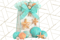 Under the Sea Birthday Party Clipart, Ocean Celebration Png Product Image 2