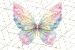 Butterfly Clipart, Dragonfly Clip Art PNG, Pastel Spring Product Image 2