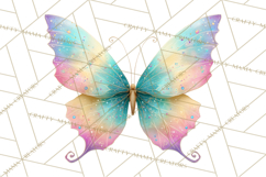 Butterfly Clipart, Dragonfly Clip Art PNG, Pastel Spring Product Image 3