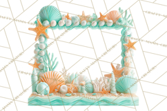 Under the Sea Birthday Party Clipart, Ocean Celebration Png Product Image 4