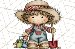 Spring Kids Clipart Playing Outdoors, Summer Children Png Product Image 4