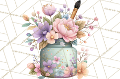 Pretty Stationery Clipart, Pastel Office Supplies Png Product Image 5