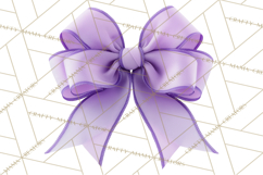 Easter Bow Clipart, Pastel Ribbon Bows, Floral Png Product Image 2