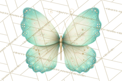 Butterfly Clipart, Dragonfly Clip Art PNG, Pastel Spring Product Image 4