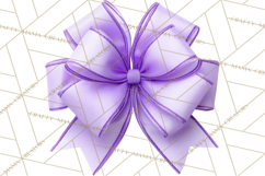 Easter Bow Clipart, Pastel Ribbon Bows, Floral Png Product Image 3