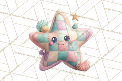 Pastel Retro 90s PNG, Cute Aesthetic Clipart, Checkerboard Product Image 5