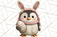 Yarn Animal Easter Clipart, Knitted Plush Easter Animals Png Product Image 5