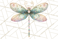 Butterfly Clipart, Dragonfly Clip Art PNG, Pastel Spring Product Image 5