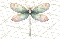 Butterfly Clipart, Dragonfly Clip Art PNG, Pastel Spring Product Image 5