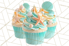 Under the Sea Birthday Party Clipart, Ocean Celebration Png Product Image 5