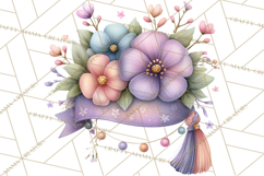 Pretty Stationery Clipart, Pastel Office Supplies Png Product Image 2