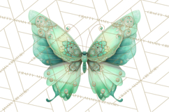 Butterfly Clipart, Dragonfly Clip Art PNG, Pastel Spring Product Image 2