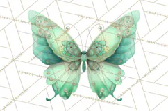 Butterfly Clipart, Dragonfly Clip Art PNG, Pastel Spring Product Image 2