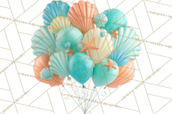 Under the Sea Birthday Party Clipart, Ocean Celebration Png Product Image 3