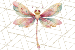 Butterfly Clipart, Dragonfly Clip Art PNG, Pastel Spring Product Image 5
