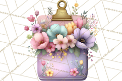 Pretty Stationery Clipart, Pastel Office Supplies Png Product Image 5