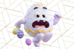 Cute Easter Egg Characters PNG, Adorable Spring Egg Clipart Product Image 2