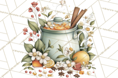 Citrus Kitchen Cottagecore PNG, Rustic Citrus Clipart, Lemon Product Image 2