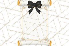 Graduation Diploma Clipart PNG, Classic Diploma Scroll Product Image 3