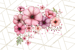 Spring Letters Mail Clipart PNG, Floral Envelopes Stamps Product Image 3