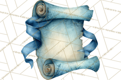 Watercolor Graduation Diploma Clipart PNG, Diploma Scroll Product Image 5