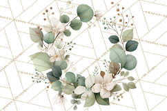 Soft Woodland Baby Clipart, Neutral Baby Shower PNG Product Image 2