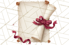 Graduation Diploma Clipart PNG, Classic Diploma Scroll Product Image 2