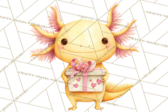 Valentine Axolotl Clipart PNG, Cute Axolotl Valentine Product Image 2
