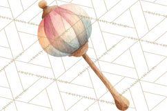 Soft Woodland Baby Clipart, Neutral Baby Shower PNG Product Image 2