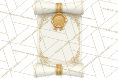 Graduation Diploma Clipart PNG, Classic Diploma Scroll Product Image 2