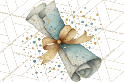 Watercolor Graduation Diploma Clipart PNG, Diploma Scroll Product Image 4