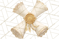 Graduation Diploma Clipart PNG, Classic Diploma Scroll Product Image 4