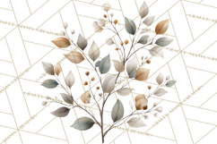 Soft Woodland Baby Clipart, Neutral Baby Shower PNG Product Image 4
