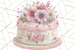 Sweet Treats Bakery Clipart, Pastel Dessert Clip Art Png Product Image 3
