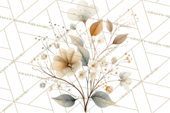 Soft Woodland Baby Clipart, Neutral Baby Shower PNG Product Image 5