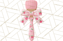 Strawberry Bakery Clipart, Cute Strawberry Pastries Png Product Image 3