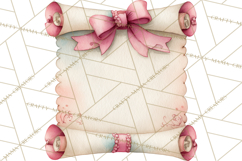 Watercolor Graduation Diploma Clipart PNG, Diploma Scroll Product Image 5