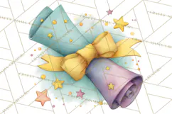 Watercolor Graduation Diploma Clipart PNG, Diploma Scroll Product Image 3