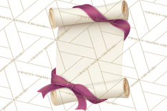 Graduation Diploma Clipart PNG, Classic Diploma Scroll Product Image 4