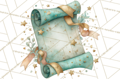 Watercolor Graduation Diploma Clipart PNG, Diploma Scroll Product Image 5