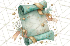 Watercolor Graduation Diploma Clipart PNG, Diploma Scroll Product Image 5
