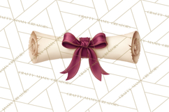 Graduation Diploma Clipart PNG, Classic Diploma Scroll Product Image 2