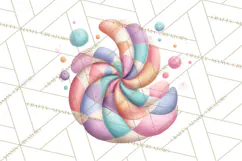 Pastel Retro 90s PNG, Cute Aesthetic Clipart, Checkerboard Product Image 4