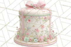 Sweet Treats Bakery Clipart, Pastel Dessert Clip Art Png Product Image 4