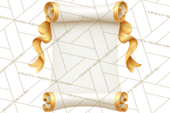 Graduation Diploma Clipart PNG, Classic Diploma Scroll Product Image 3