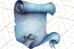 Watercolor Graduation Diploma Clipart PNG, Diploma Scroll Product Image 3