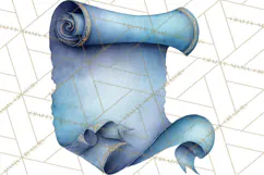 Watercolor Graduation Diploma Clipart PNG, Diploma Scroll Product Image 3